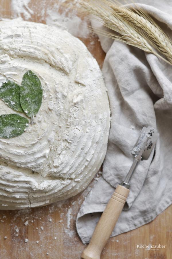 Vom Korn zum fertigen Sauerteigbrot mein mediterranes Kräuter Topfen